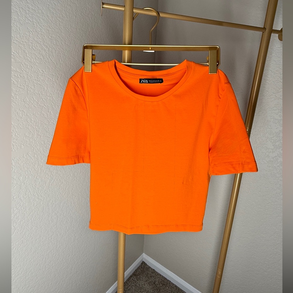 Zara Vibrant Orange Tee